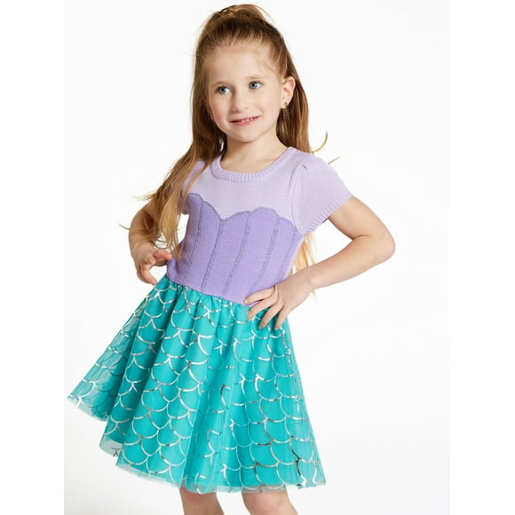 Disney Toddler Girls Little Mermaid Cosplay Dress, Sizes 12M-5T