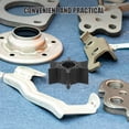thumbnail image 3 of FUTUREORYY Black ABS Compact Pump Impeller 1Set Efficient Water Flow for Boat Operation, 3 of 8