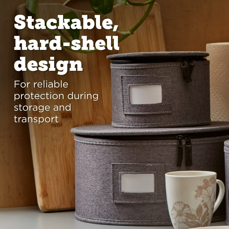 Storagelab China Storage orders Set, Hard Shell and Stackable Dish Storage, Protection