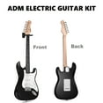 thumbnail image 4 of ADM Electric Guitar Solid-Wood Body 39" Beginner Guitar Kit with Amplifier, Bag, Strap, String, Tuner, Cable, Picks and Free Lesson, Black, 4 of 7