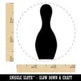 thumbnail image 2 of Bowling Pin Solid Self-Inking Rubber Stamp Ink Stamper - Brown Ink - Small 3/4 Inch, 2 of 7