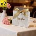 thumbnail image 1 of Iumwxz 10 Paper Gift Bags with Bow Design 4.3x3.9x1.7 Inches Each Blue Color for Snacks Small Gifts Party Favors or Desktop Storage Set of 10 Tote Bags, 1 of 6