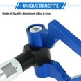 thumbnail image 5 of Unique Bargains Front/Rear Triangle Tow Hooks, Bumper Screw-on Tow Hook for Toyota Avanza Folding Racing Trailer Hook Aluminum Alloy Blue, 5 of 7