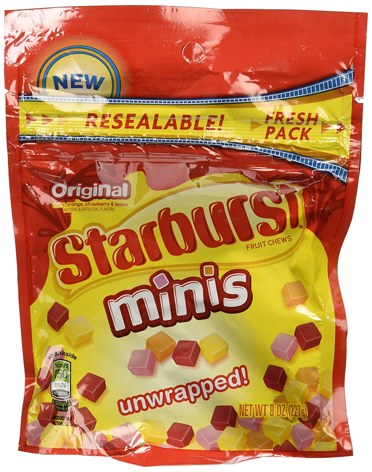Starburst Original Fruit Chews Minis Unwrapped New