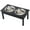 Black, variant on GVN Dog Bowls,Pet Feeder Cat Food Stand,23" Wooden Heavy Duty Dog Food Bowls Pet Elevated Feeding Station -White