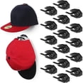 thumbnail image 2 of Toystoory Soporte para gorra de béisbol con gran capacidad de carga, estante adhesivo para sombrero que ahorra espacio, ancho Almacenamiento y organización del hogar color transparente, 2 of 6
