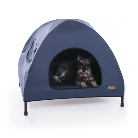 UPC: 0655199016129 | K&H Pet Products Original Pet Cot House Navy Blue Medium 25 X 32 X 28 Inches