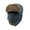 Blue, variant on Trapper Hats for Men Winter Russian Hat with Mask Faux Fur Ear Flap Bomber Hat Red