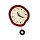 thumbnail image 5 of Reloj de pared colgante, único, resistente, moderno, contemporáneo, decorativo. 46cmx30cm, 5 of 9