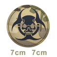 thumbnail image 1 of Insignia bordada de las Fuerzas Especiales Ranger Airborne, Parche de ropa táctica, Bandera de dedo de calavera cruzada de Caballeros Templarios de Chile, 1 of 4