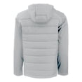 thumbnail image 3 of Men's Cutter & Buck  Gray Pitt Panthers Evoke Hybrid Eco Softshell Recycled Full-Zip Hoodie Jacket, 3 of 3