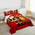 thumbnail image 3 of Manfei Merry Christmas Bedding Comforter Set,Xmas Santa Claus Twin Comforter Sets,Happy New Year Gifts Bedding Set For Child,Breathable Home Decor Reversible,2pcs, 3 of 8