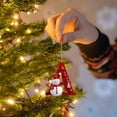 thumbnail image 2 of WUJGXI Red Furry Letter Christmas Ornament Snowman Xmas Tree Home Party Decor Custom Holiday Decoration, 2 of 4