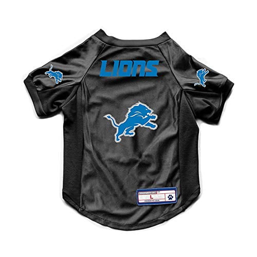 Littlearth Unisex-Adult NFL Detroit Lions Stretch Pet Jersey, Team Color, Large