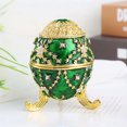 thumbnail image 1 of A Exquisite Toy Enamel Storage Egg Decorative Organizer Box Functional Compartment Miniature Treasure Case Jewelry Trinket Keeper Collectible Art Piece Gift For Kids Home Decor, 1 of 6