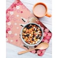 thumbnail image 3 of Pink Mountains Kitchen Dish Towels for Drying Dishes Set of 2, Modern Aesthetic Cherry Blossoms Cranes Waffle Weave Microfiber Hand Tea Bathroom Towels Quick Dry & Absorbent Towel 12x12, 3 of 7