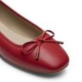 thumbnail image 6 of Womens square toe ballet flats with bow comfortable casual dress shoes for work or office, 6 of 6