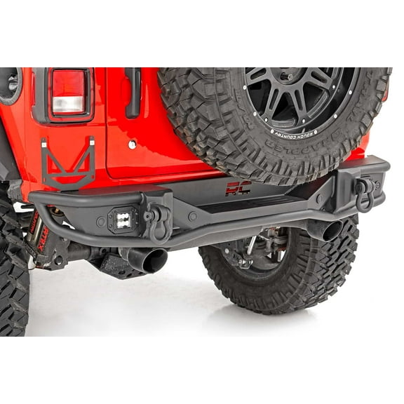 Rough Country Tubular Rear Bumper for 18-23 Jeep Wrangler JL - 10648 Fits select: 2019 JEEP WRANGLER UNLIMITED, 2021 JEEP WRANGLER UNLIMITED SPORT