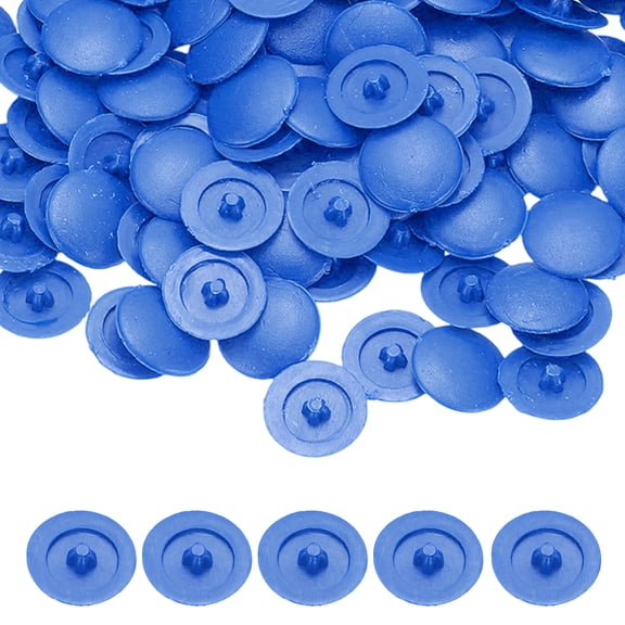 Screw Caps Covers, Plastic Self Tapping Hole Cap for Diameter 4 mm Flat Cross Screw Furniture 250 Pack & Blue