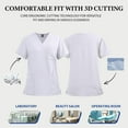 thumbnail image 5 of Scrubs for Women Set - Stretch Top & Cargo Pants with Multi Pocket for Nurse White S, 5 of 7