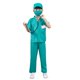 thumbnail image 3 of Conjunto de 6 piezas de disfraz de médico y enfermera para niños, camisa, pantalones y accesorios médicos con estetoscopio real para juego de rol de Halloween., 3 of 6