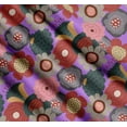 thumbnail image 3 of Soimoi Cotton Cambric Fabric Flower Artistic Printed Fabric 1 Yard 56 Inch Wide, 3 of 7