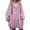 Pink, variant on Breezora Womens Oversized Full Zip Hoodie Long Sleeve Loose Warm Sweatshirt Fall Winter Pullover With Pockets L Size Beige