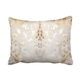 thumbnail image 1 of BOSDECO Cowhide White Gold Metallic Acid Wash Print Pillowcase Cover 20x30 inch, 1 of 1