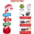 thumbnail image 4 of Christmas Inflatables Outdoor Decorations 6 ft Xmas Inflatable Candy Canes Stacking Signs for Yard, Build-in LED Light Xmas Blow Up for Holiday, Party, Garden, Lawn, 4 of 7