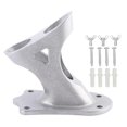 thumbnail image 1 of Flag Holder 2 Position Rust Proof 1in Inner Diameter Aluminum Alloy Flag Pole Bracket for Wall Roof Outdoor Railing Silver, 1 of 5