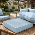 thumbnail image 4 of Pakunoda 22" X 24" Outdoor Deep Seat Cushion Replacement Slipcovers, 6 Set of Waterproof Patio Furniture Cushion Covers, Outdoor Cushion Covers with Zipper for Patio Furniture, Sky Blue, 4 of 7
