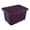 Plum, variant on Sterilite Large Industrial Tote, 27 Gallon Durable Plastic Storage Bin with Snap-On Lid, Ideal for Fall and Halloween Costumes, Décor, and More, Plum
