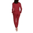 thumbnail image 3 of Blis Women's and Women's Plus Sleep Long Sleeve Pajama Jogger Set, 3 of 3