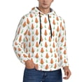 thumbnail image 2 of Sikiie Cute Carrot Print Men's Hoodie, Essentials Hoodie, Sweatshirt, Pullover Hooded Sweatshirt for Men-4X-Large, 2 of 7