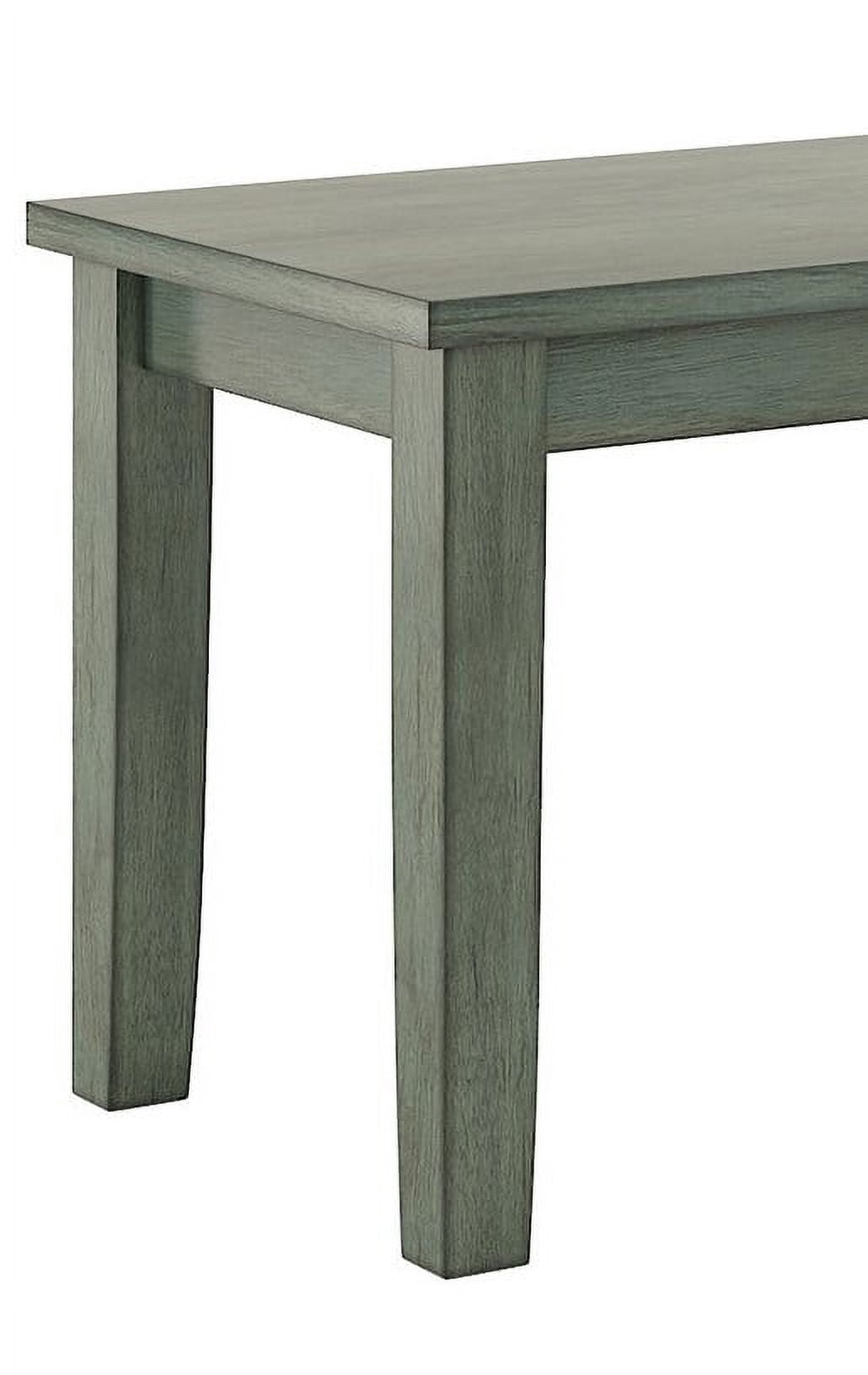 Lexington 6-Piece Dining Set with 60 Dining Table, Bench and 4 Mission Back Chairs, Antique Sage