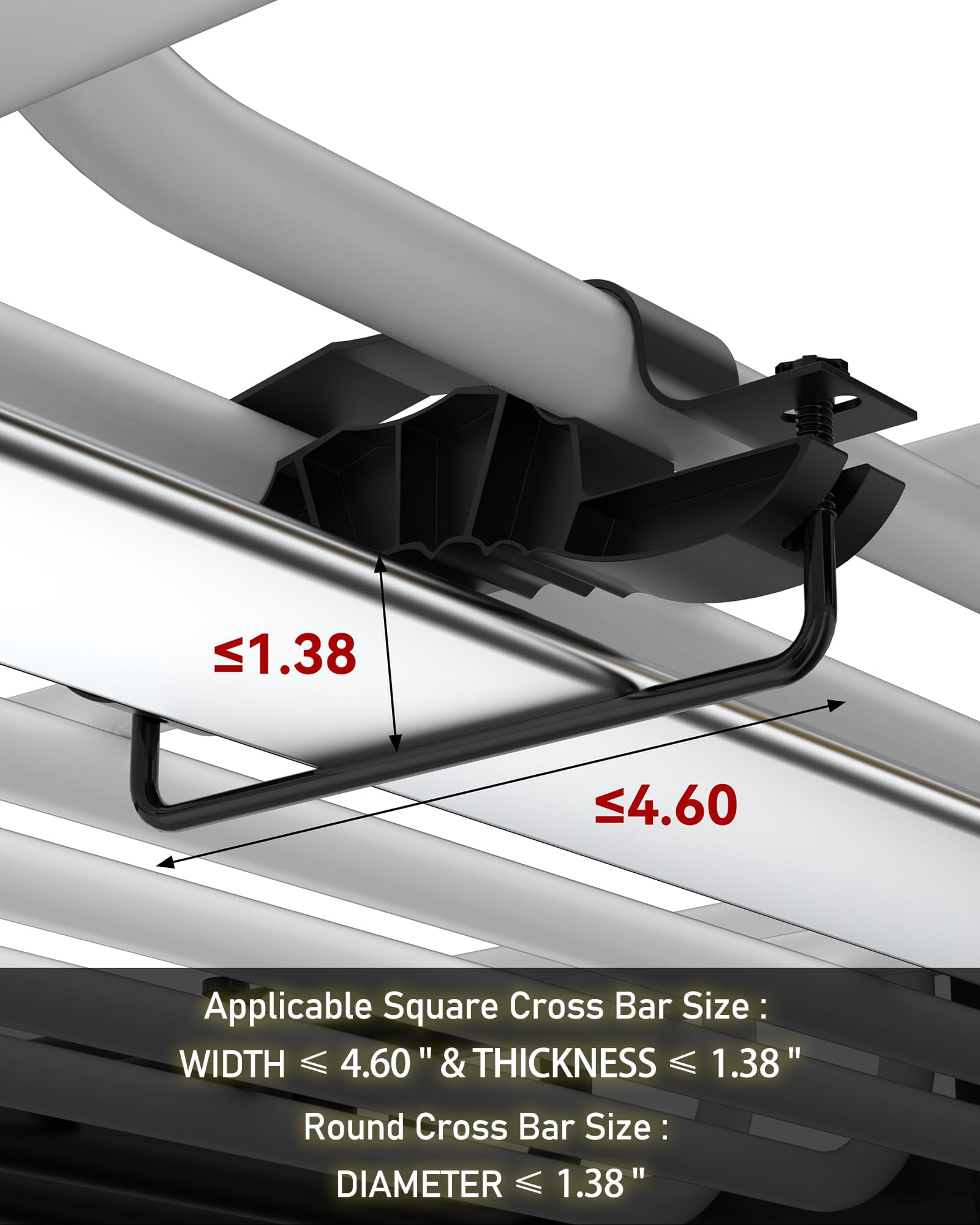 Roof Rack Basket, 116.8cm+38cm Universal Rooftop Cargo Carrier with Extension, 90kg Capacity Heavy-duty Steel Car Top Luggage Holder for Car, SUV, Truck, Pick Up - with PU Bag