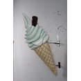thumbnail image 4 of Hanging Soft Serve Mint Green Ice Cream Over Sized Statue, 4 of 6