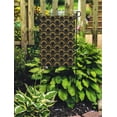 thumbnail image 2 of KDAGR Pattern Semicircles in Golden Gatsby Gold Artdeco Cinema Geometric Garden Flag Decorative Flag House Banner 28x40 inch, 2 of 2