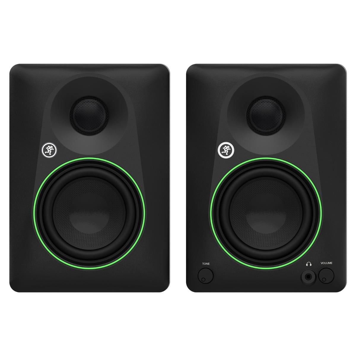 Mackie CR4.5 4.5" Powered Studio Monitors with Stands Package
