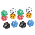 thumbnail image 1 of Juego De Dados, Interesante Juego De Dados Didácticos, 12 Piezas, Plástico Impermeable De 20 Caras Para Educación, 1 of 7
