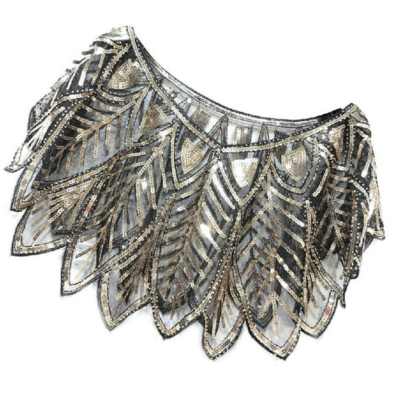 1920s Beaded Shawl Shrug Roaring 20s Flapper Outfit Supplies