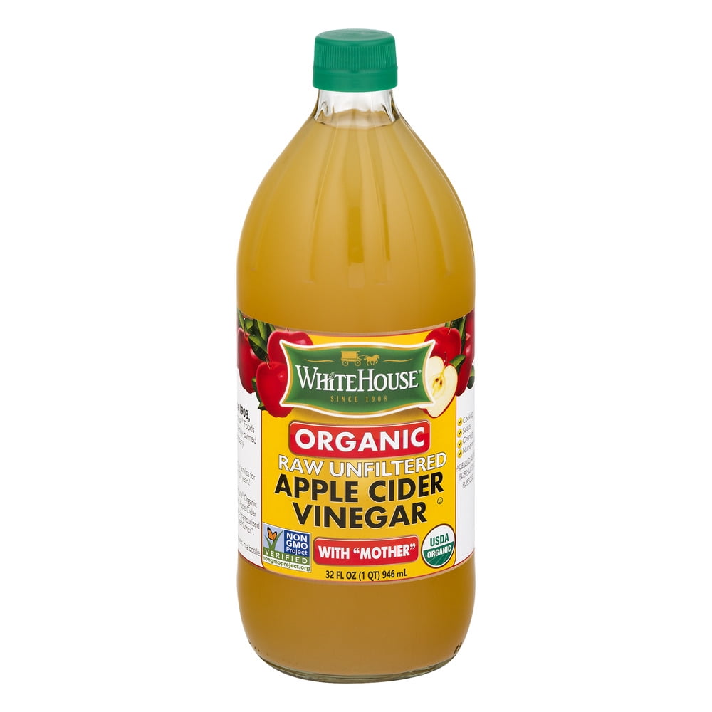 White House Organic Apple Cider Vinegar Raw Unfiltered 320 FL OZ
