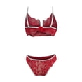 thumbnail image 5 of Lindreshi Sexy Lingerie for Women Set Women's Lace Sexy Three-Point Gathered Lace Female Sexy Lingerie Suit, 5 of 6