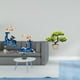 thumbnail image 2 of Escultura de ciervo, estatua de reno, figura de bonsái artificial, árbol de resina, planta artificial, adorno artesanal, decoración de escritorio mode, 2 of 8