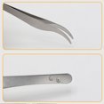 thumbnail image 3 of 5pcs Stainless Steel Tweezers Suitable for Eyebrow Splinters Removal Grooming Comfortable Grip, 3 of 8