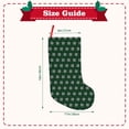 thumbnail image 3 of Lsque Green Buffalo Plaid Merry Christmas Pattern 18 Inch Christmas Stockings, Festive Holiday Stocking for Christmas Decorations Holiday Decor, 3 of 7