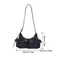 thumbnail image 2 of Bolsos cruzados con solapa de cuero PU, bolso de hombro para mujer con personalidad, bolsos de verano de lujo, 2 of 4