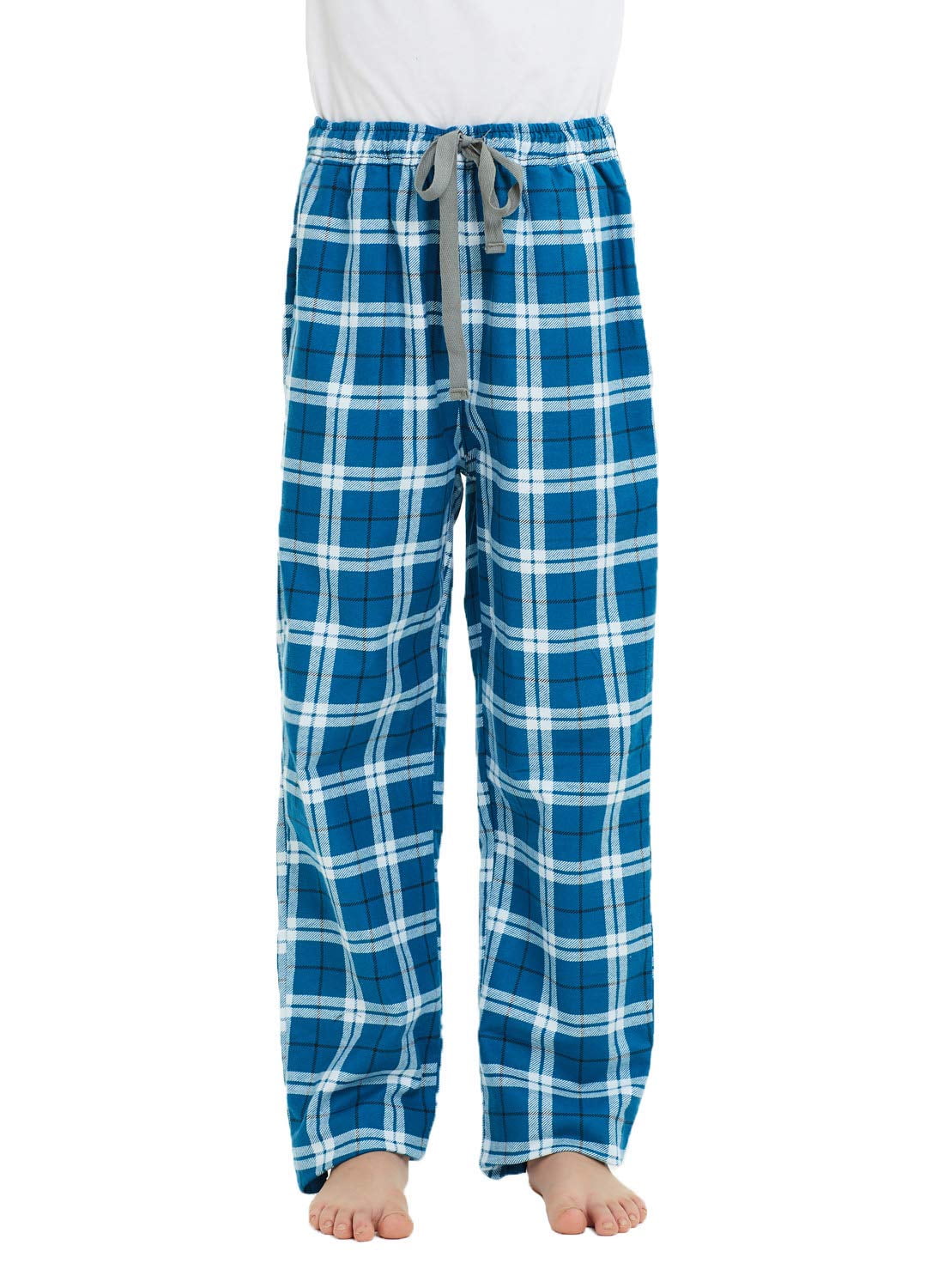 HiddenValor Big Boys Cotton Pajama Lounge Pants - Cyan Blue, Large ...