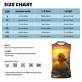 thumbnail image 4 of Disketp Cartoon Swimming Yellow Duck Sleeveless Tshirts for Men, Muscle Shirts for Men Dry Fit Tank Top-Large, 4 of 5