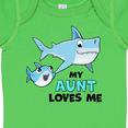 thumbnail image 4 of Inktastic My Aunt Loves Me with Cute Sharks Boys or Girls Baby Bodysuit, 4 of 5